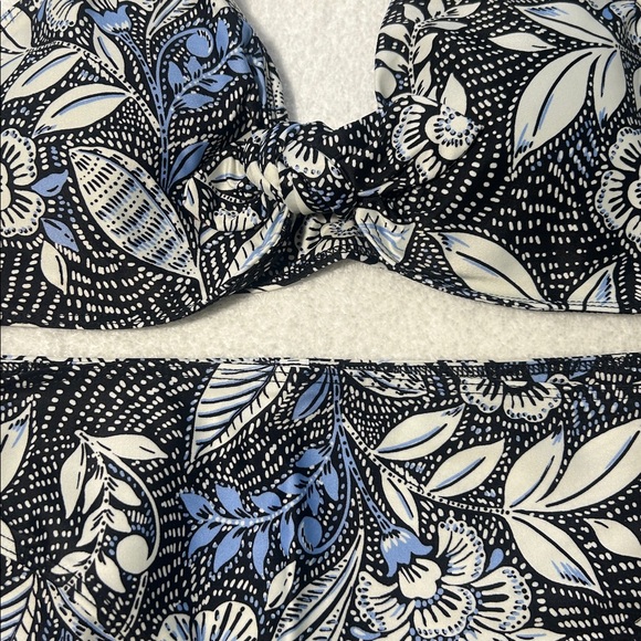 Summersalt 4 Bikini The Jetsetter floral tie front top and side tie bottoms NWT - Picture 6 of 8